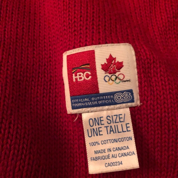 NWOT Authentic HBC Team Canada Olympic Scarf - Picture 4 of 4